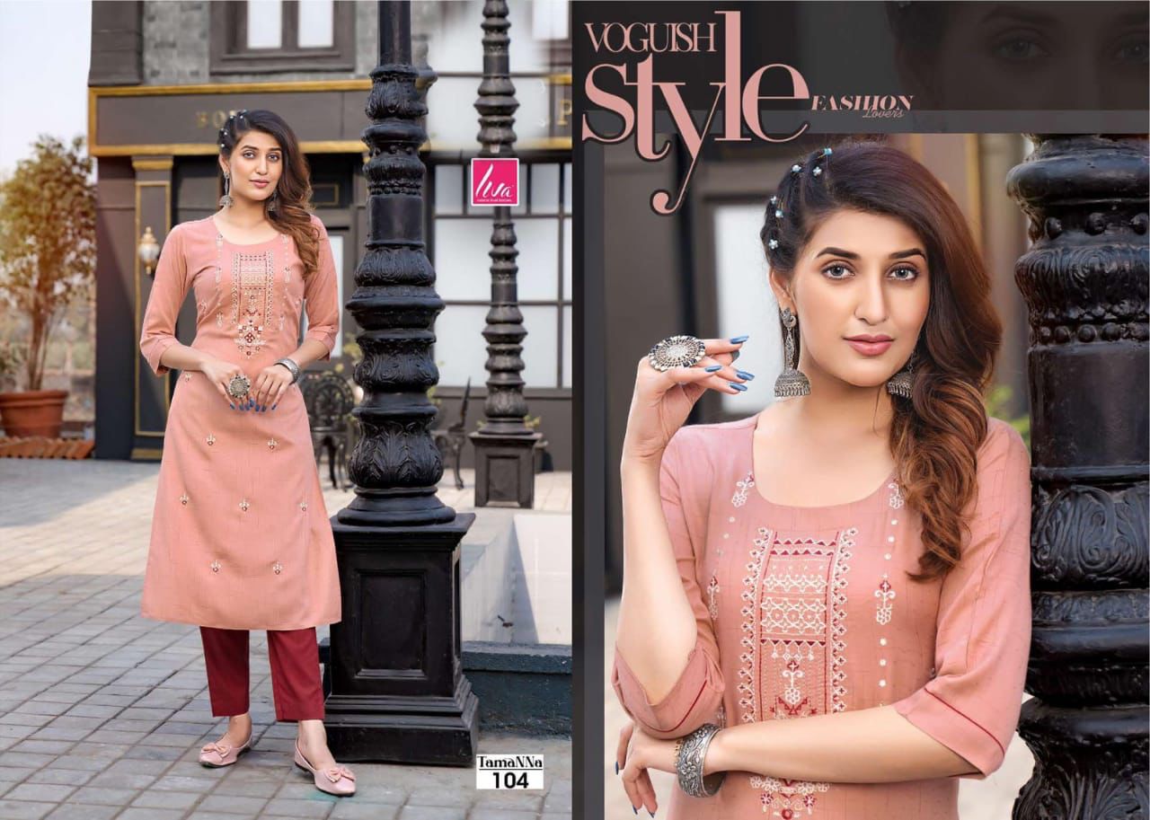 Tamanna 101 Fancy Regular Wear Designer Rayon Kurti Collection
